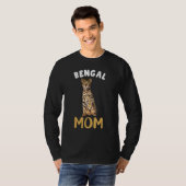 Bengalische Mama Mama Cat Lover Eigentümer Leopard T-Shirt (Vorne ganz)