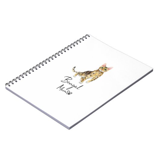 Bengalische Mama Niedlich Katzenmutter Geschenk fü Notizblock (Linke Seite)