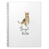 Bengalische Mama Niedlich Katzenmutter Geschenk fü Notizblock (Vorderseite)
