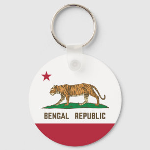 Bengalische Republik Tiger Flagge Bengali Schlüsselanhänger