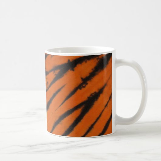 Bengalische Streifen-Tasse schwarz und orange Kaffeetasse (Rechts)