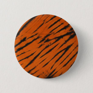 Bengalische Streifen-Taste für Schwarz und Orange Button