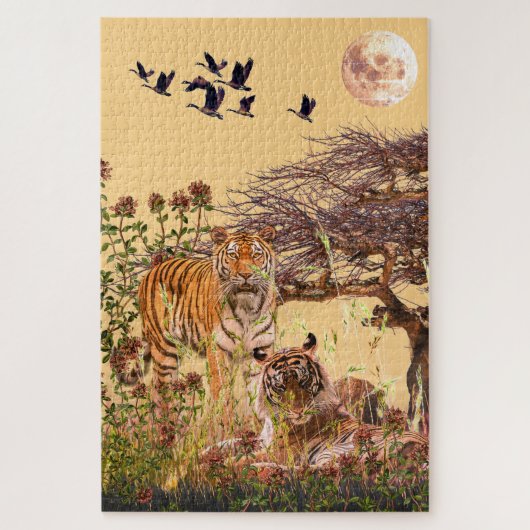 Bengalische Tiger 20"x30" - 1,014 Puzzle (Vertikal)