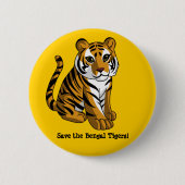 Bengalische Tiger Button (Vorderseite)