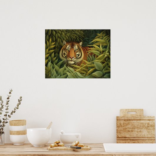 Bengalische Tiger Digitale Kunst Poster (Küche)