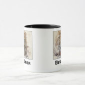 Bengalische Tiger Head Illustration Tasse (Zentrum)