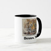 Bengalische Tiger Head Illustration Tasse (VorderseiteRechts)