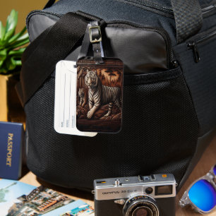 Bengalische Tiger im Wald Gepäckanhänger