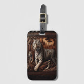 Bengalische Tiger im Wald Gepäckanhänger (Vorderseite Vertikal)