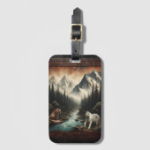 Bengalische Tiger in einem Bergtal Gepäckanhänger (Vorderseite Vertikal)