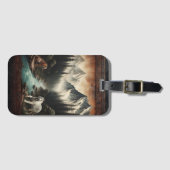 Bengalische Tiger in einem Bergtal Gepäckanhänger (Vorderseite (Horizontal))