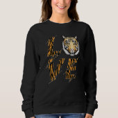 Bengalische Tiger-Liebe Sweatshirt (Vorderseite)