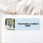 BENGALISCHE TIGER RÜCKSENDEADRESSEN-AUFKLEBER (Insitu)