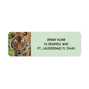 BENGALISCHE TIGER RÜCKSENDEADRESSEN-AUFKLEBER