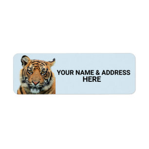 BENGALISCHE TIGER RÜCKSENDEADRESSEN-AUFKLEBER