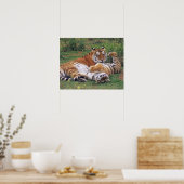 Bengalische Tiger spielen Poster (Küche)