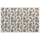 Bengalische Tiger und Dschungelweine Stoff (Fat Quarter (45,7 x 55,9 cm))