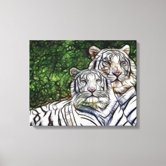 Bengalische Tiger Wrapped Canvas Leinwanddruck (Vorderseite)