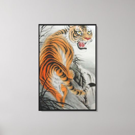 Bengalische Tiger-Wrapped Canvas Leinwanddruck (Vorderseite)