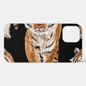 Bengalische Tigerskizze: Vintage Tierausgabe Case-Mate iPhone Hülle (Rückseite (Horizontal))