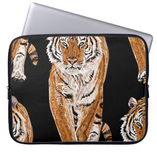 Bengalische Tigerskizze: Vintage Tierausgabe Laptopschutzhülle