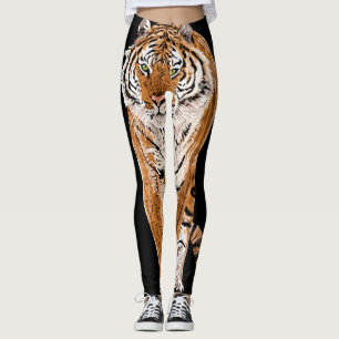Bengalische Tigerskizze: Vintage Tierausgabe Leggings
