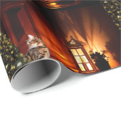 Bengalische Weihnachten Geschenkpapier (Rolleneckpunkt)