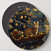 Bengalische Weihnachtsreise Button (Vorne & Hinten)