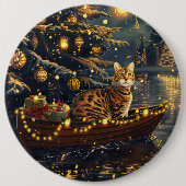 Bengalische Weihnachtsreise Button (Vorderseite)