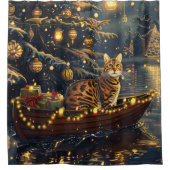 Bengalische Weihnachtsreise Duschvorhang (Vorderseite)