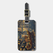 Bengalische Weihnachtsreise Gepäckanhänger (Vorderseite vertikal)