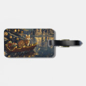 Bengalische Weihnachtsreise Gepäckanhänger (Rückseite horizontal)