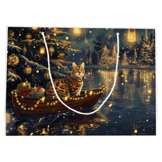 Bengalische Weihnachtsreise Große Geschenktüte (Rückseite)