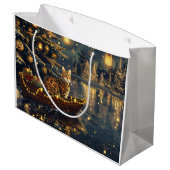 Bengalische Weihnachtsreise Große Geschenktüte (Rückseite Schrägansicht)