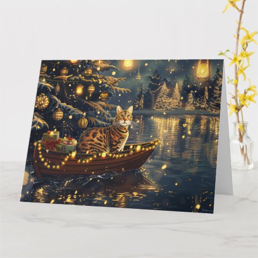 Bengalische Weihnachtsreise Karte (Gelbe Blume)