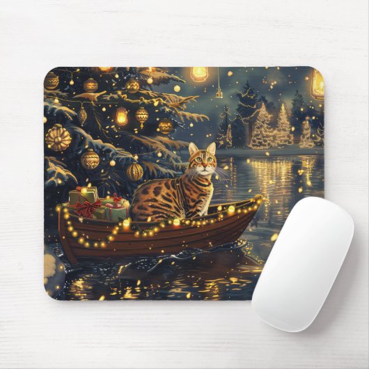 Bengalische Weihnachtsreise Mousepad (Mit Mouse)