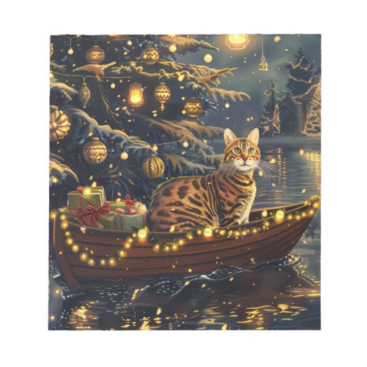 Bengalische Weihnachtsreise Notizblock (Vorderseite)