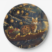 Bengalische Weihnachtsreise Pappteller (Vorderseite)