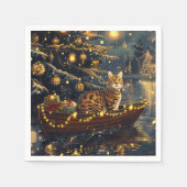 Bengalische Weihnachtsreise Serviette (Vorderseite)