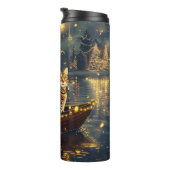 Bengalische Weihnachtsreise Thermosbecher (Nach rechts gedreht)