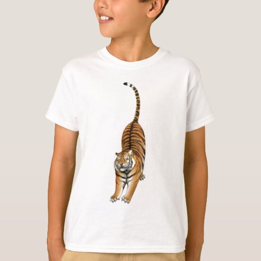 Bengalischen Tiger ausdehnend, scherzt T - Shirt (Vorderseite)