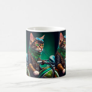 Bengalischer Cat Drike St. Patrick's Day Kaffeetasse