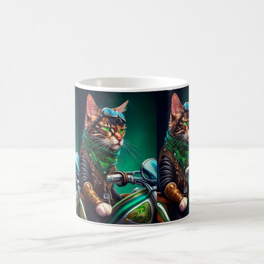Bengalischer Cat Drike St. Patrick's Day Kaffeetasse (Mittel)