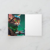 Bengalischer Cat Drike St. Patrick's Day Karte (Innenseite)