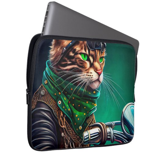 Bengalischer Cat Drike St. Patrick's Day Laptopschutzhülle (Vorne Rechts)