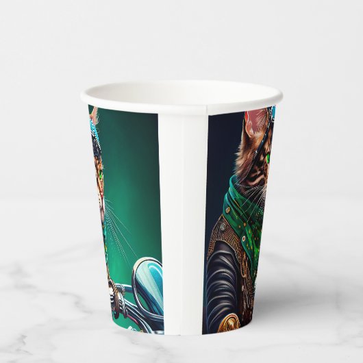 Bengalischer Cat Drike St. Patrick's Day Pappbecher (Rechts)