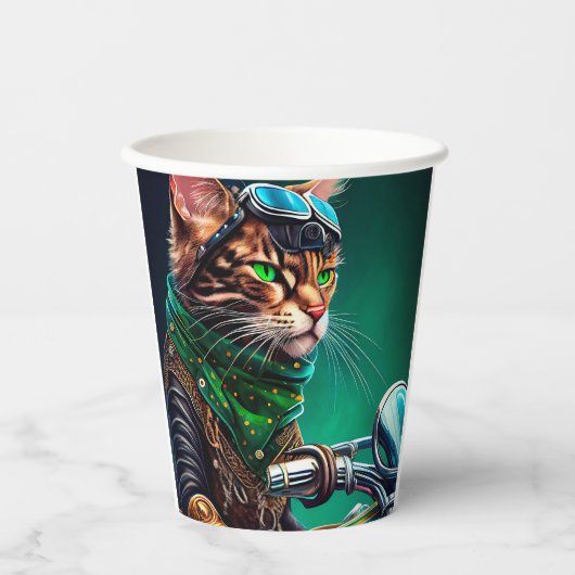 Bengalischer Cat Drike St. Patrick's Day Pappbecher (Vorderseite)
