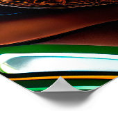 Bengalischer Cat Drike St. Patrick's Day Poster (Ecke)