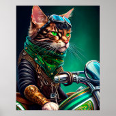Bengalischer Cat Drike St. Patrick's Day Poster (Vorne)