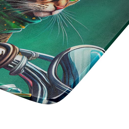 Bengalischer Cat Drike St. Patrick's Day Schneidebrett (Ecke)